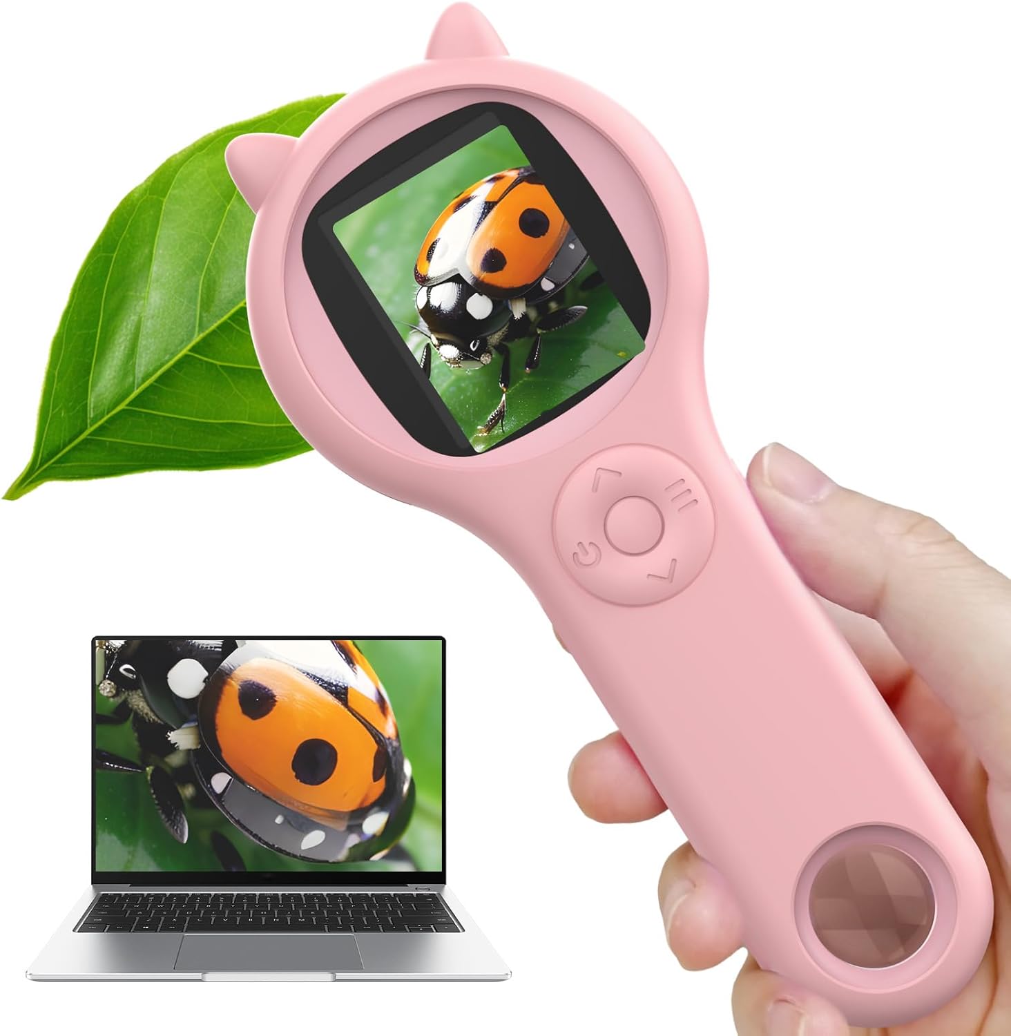Education Kids Definition - Mini Digital Microscope Portable Handheld Magnifying