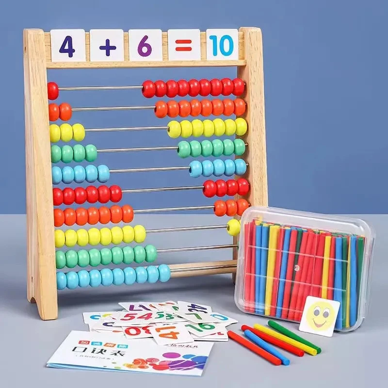 Abacus Counting Bead - Wooden Counting Toy Abacus Montessori Education