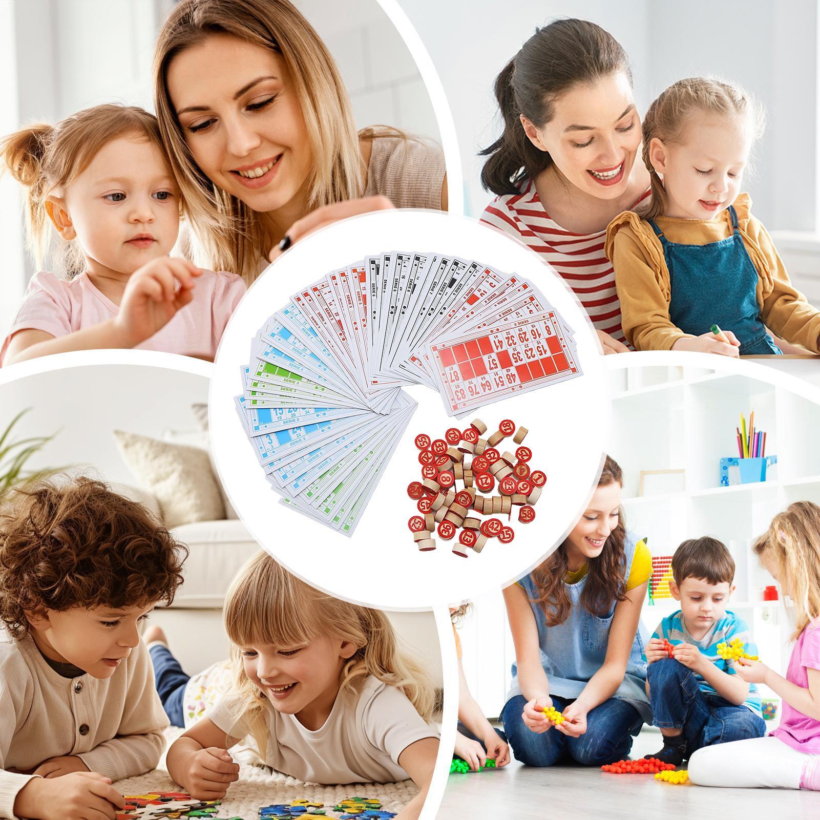 Kids Education Group - Bingo Game Wooden Funny Educational Toys