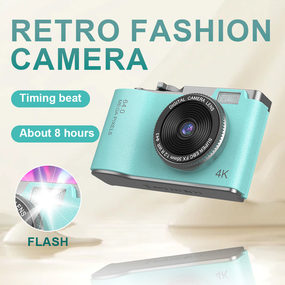 Kids Physical Education Videos - Digital Camera 4K 64MP Photography Camera