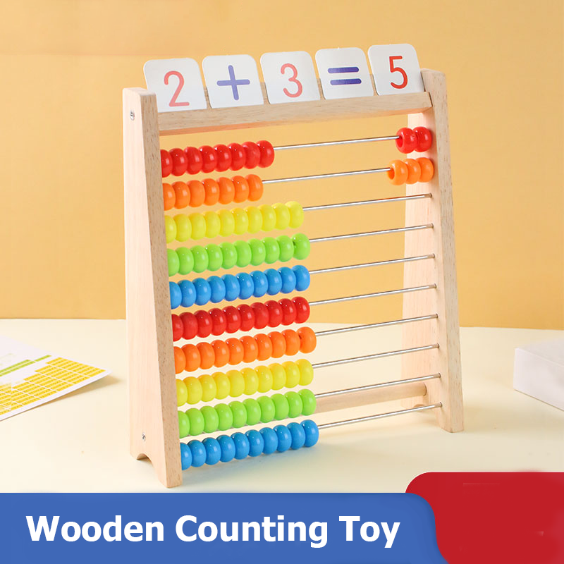 Abacus Counting Bead - Wooden Counting Toy Abacus Montessori Education