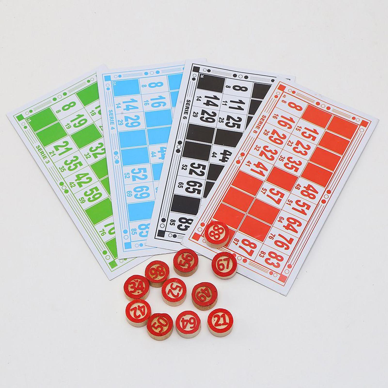 Kids Education Group - Bingo Card Game Wooden Funny Educational