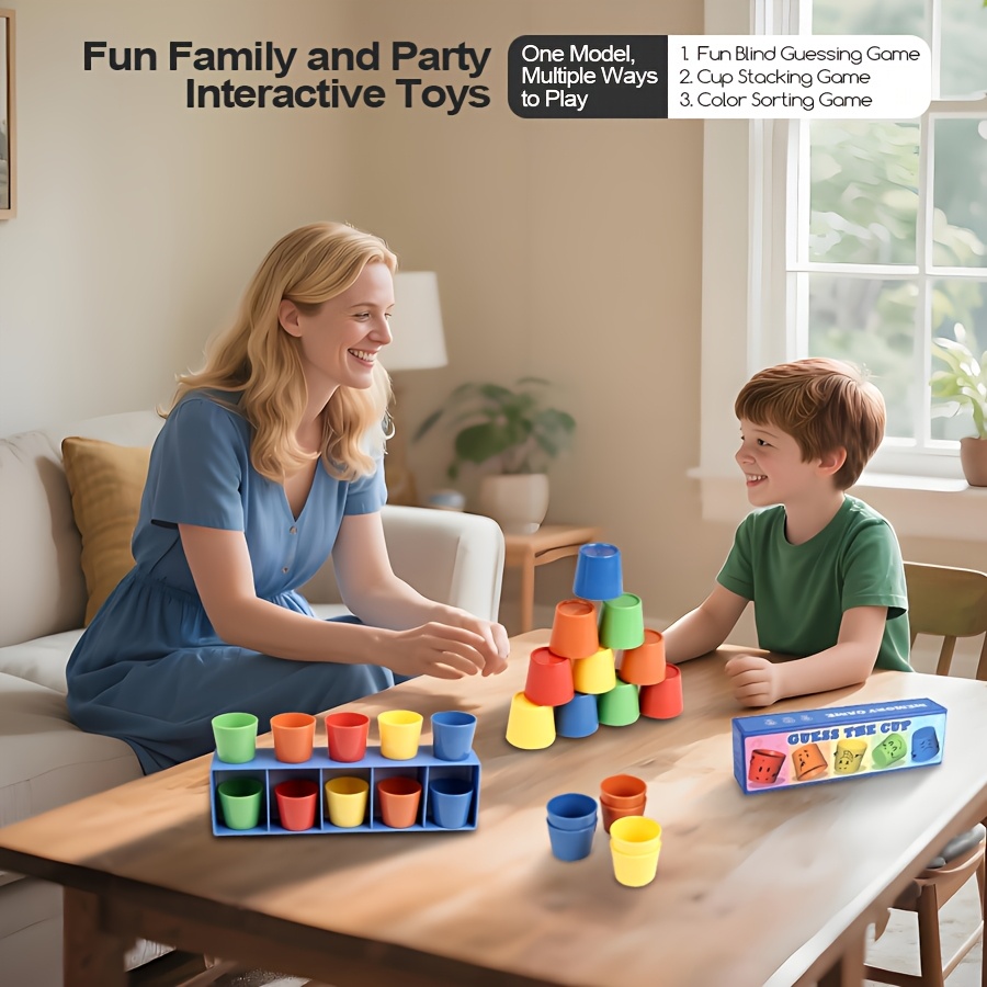 Kids Multicolored Cups Matchin - Kids Education Group ulasan dan harga