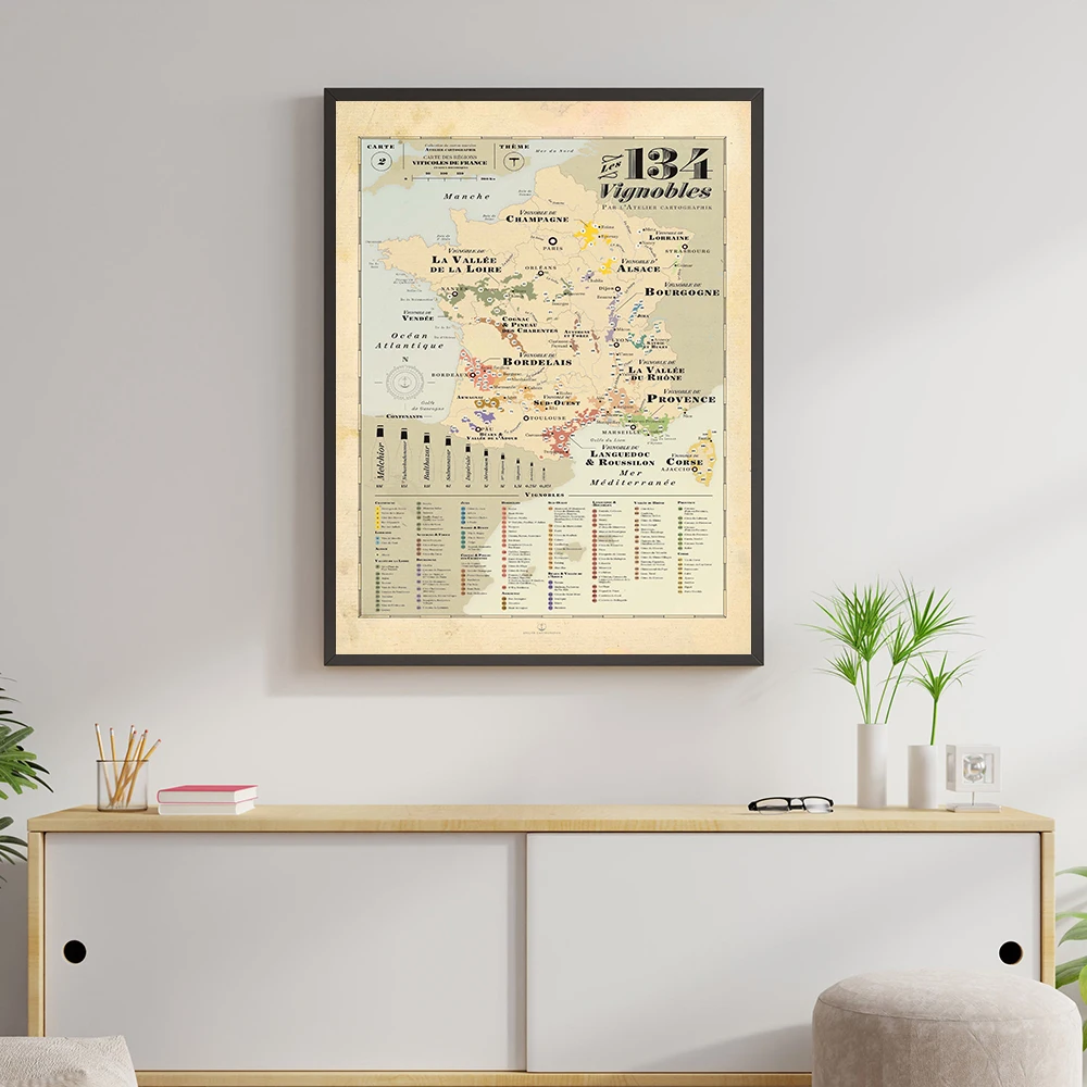 Retro Map Europe City Vines Ma - School Kids Education Quotes ulasan dan harga