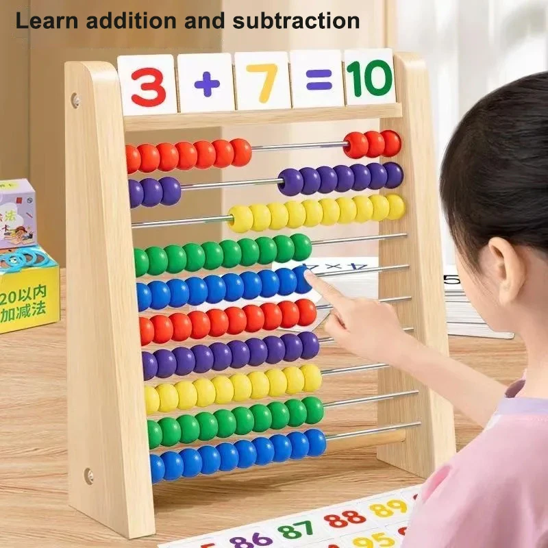 Wooden Counting Toy Abacus Mon - Abacus Counting Bead ulasan dan harga