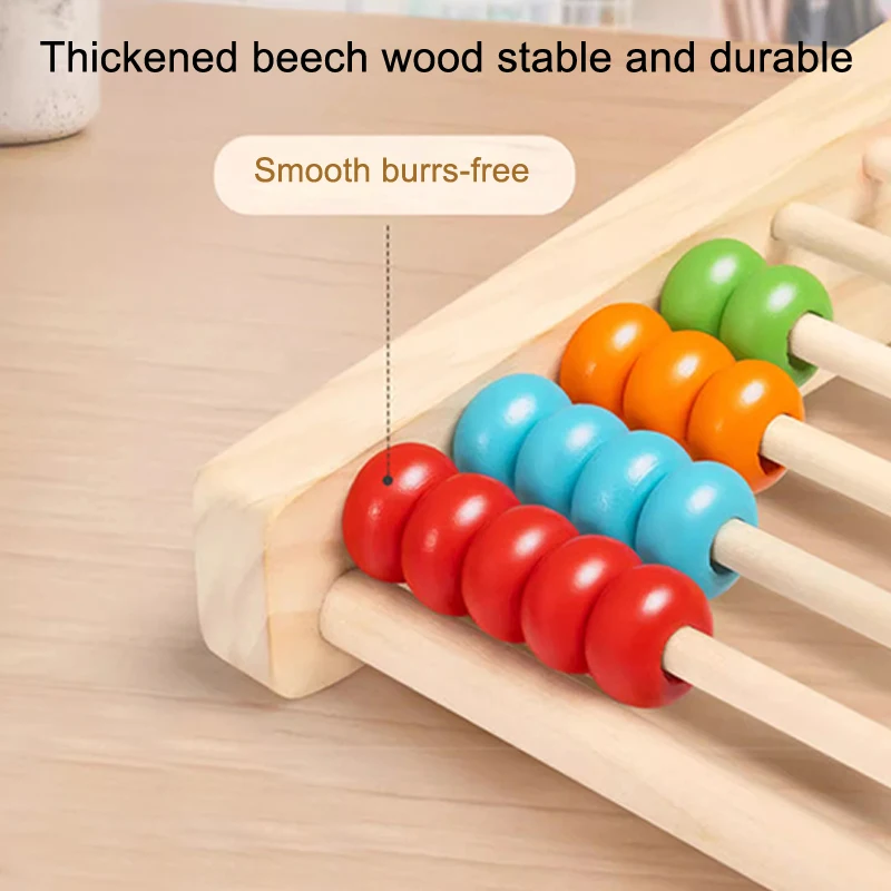 Wooden Counting Toy Abacus Mon - Abacus Counting Bead ulasan dan harga