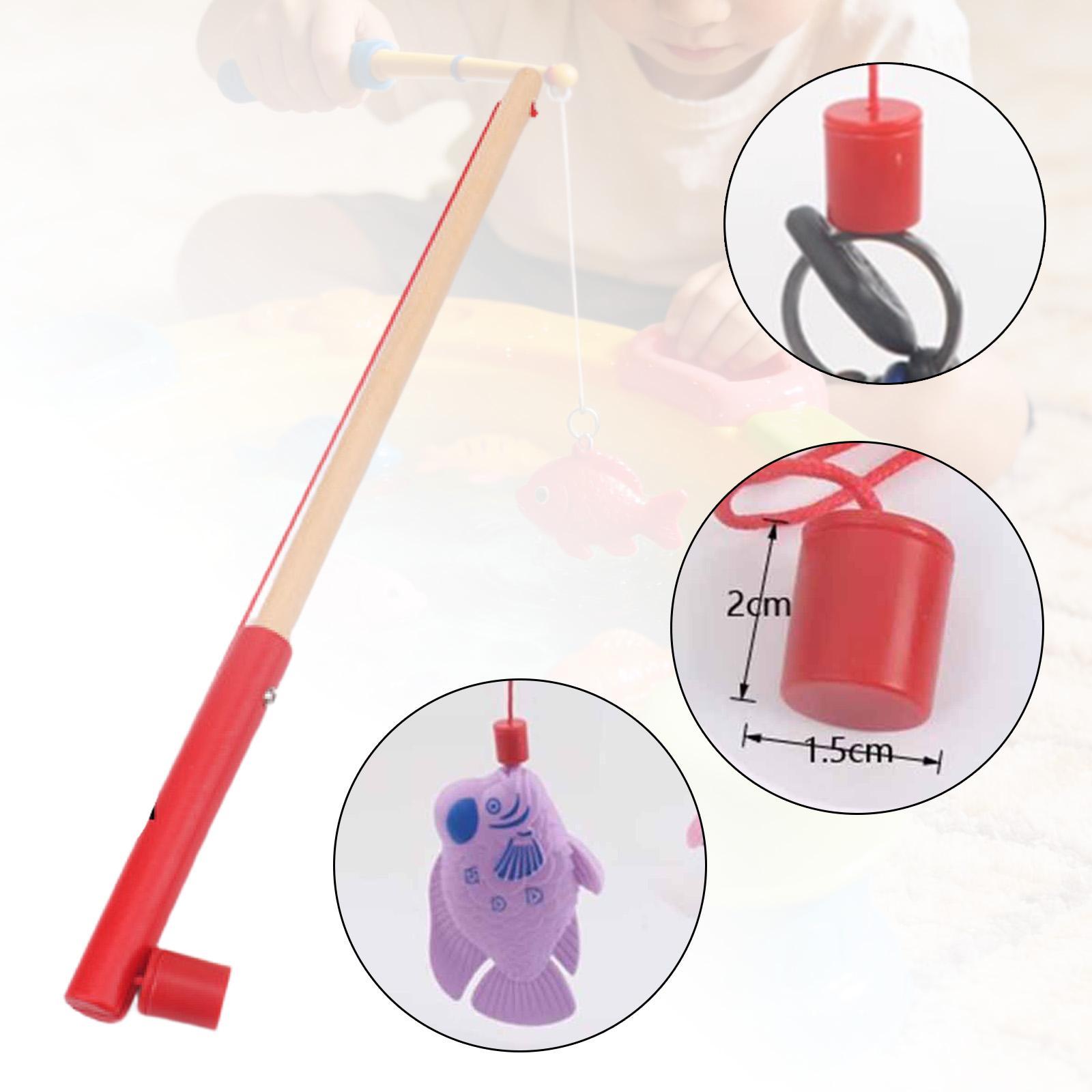 Kids Fishing Pole Toy Wooden F - Kids Education Group ulasan dan harga