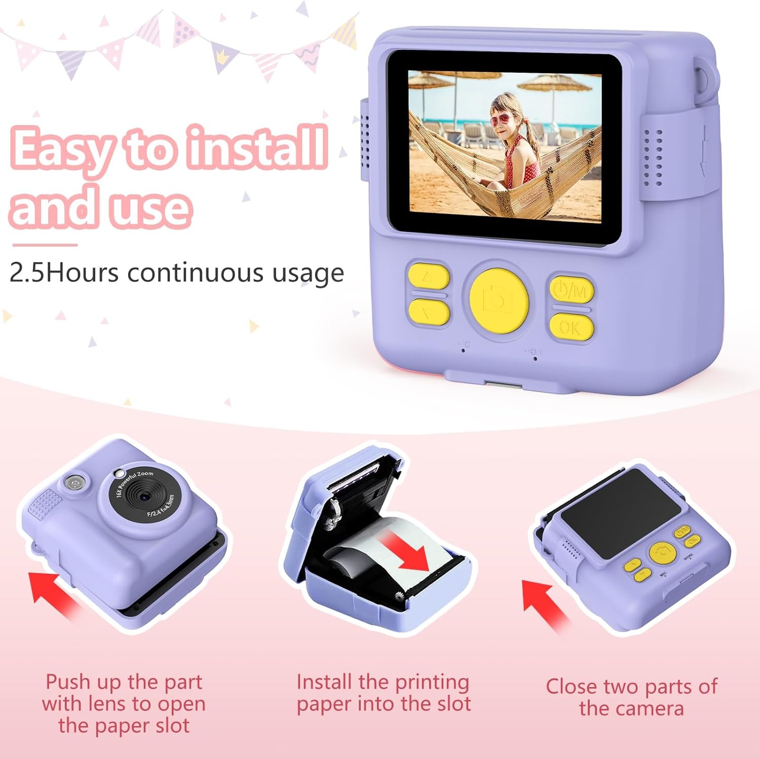 InstantPrint Camera for Kids C - Kids Physical Education Videos ulasan dan harga