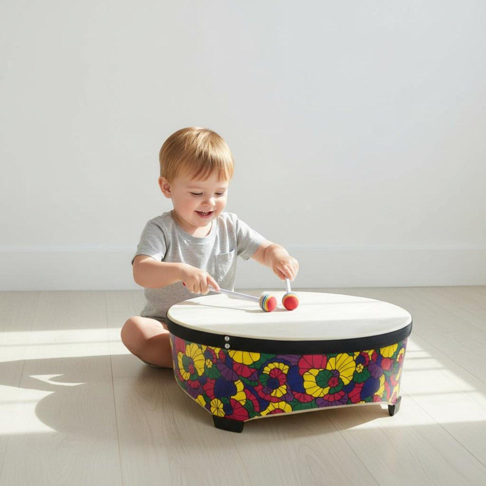 22 Inch Wooden Kids Floor Drum - Kids Education Group ulasan dan harga