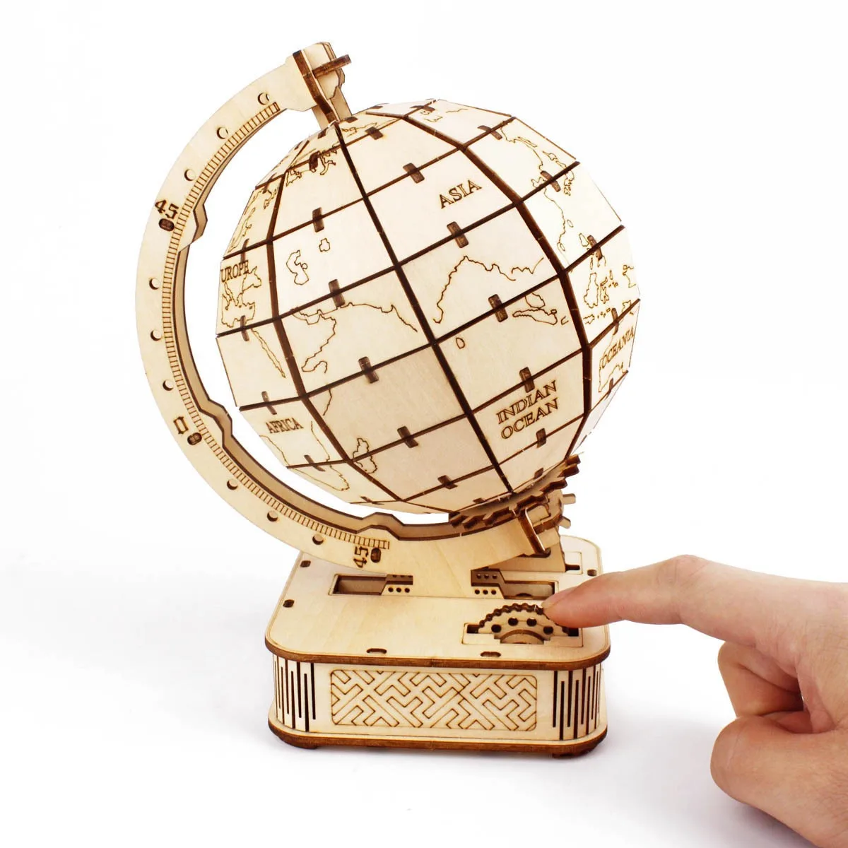 3D Globe Wooden Puzzle Toy Mec - Puzzle Map World ulasan dan harga