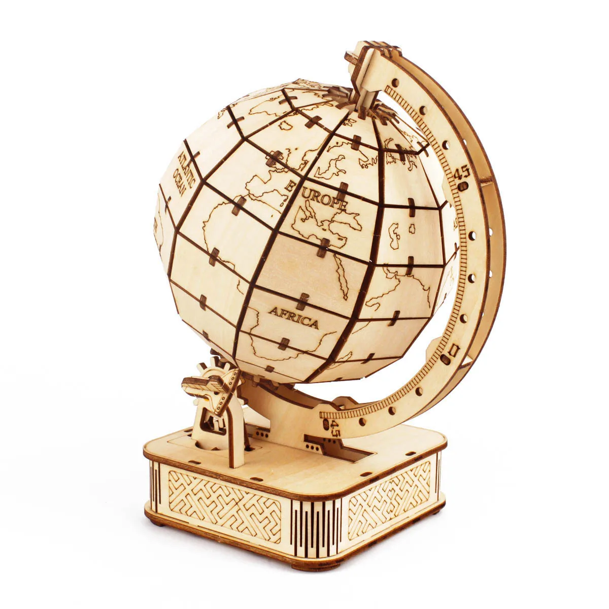 3D Globe Wooden Puzzle Toy Mec - Puzzle Map World ulasan dan harga