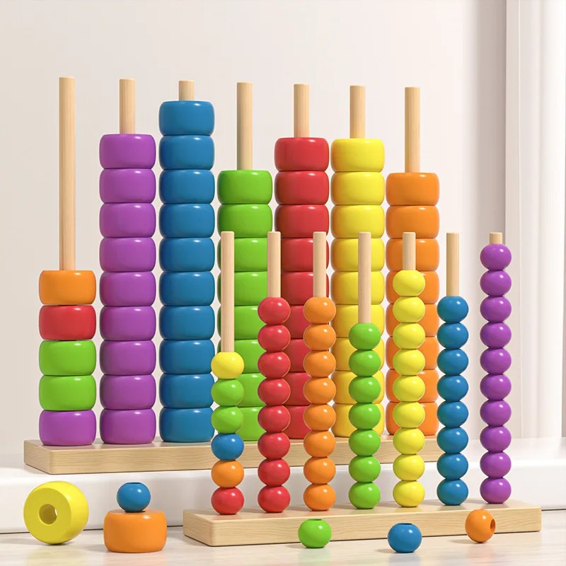 Wooden Abacus Montessori Educa - Abacus Counting Bead ulasan dan harga