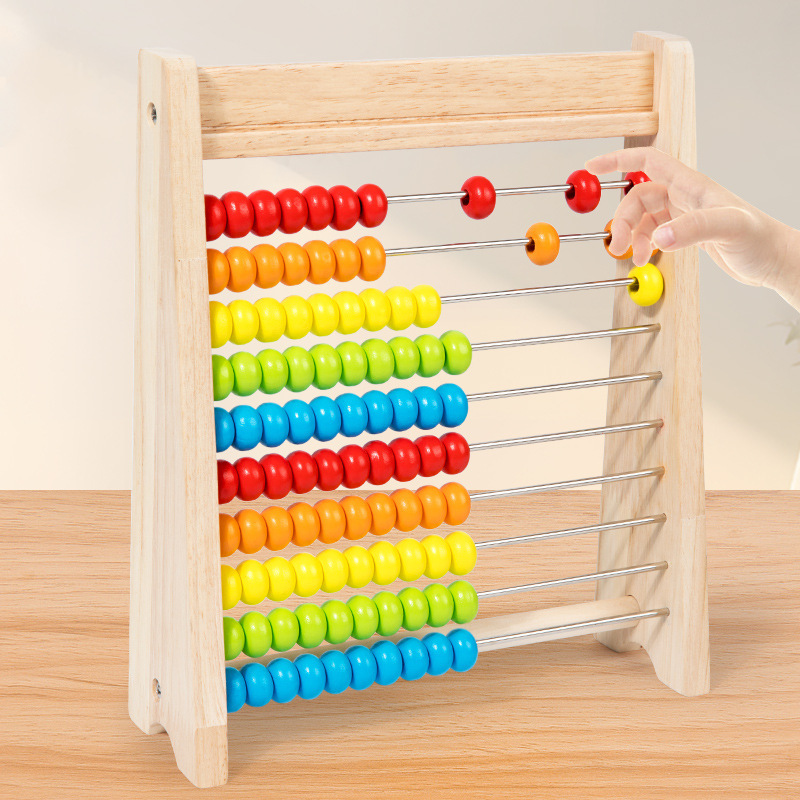 Wood Counting Beads Montessori - Abacus Counting Bead ulasan dan harga