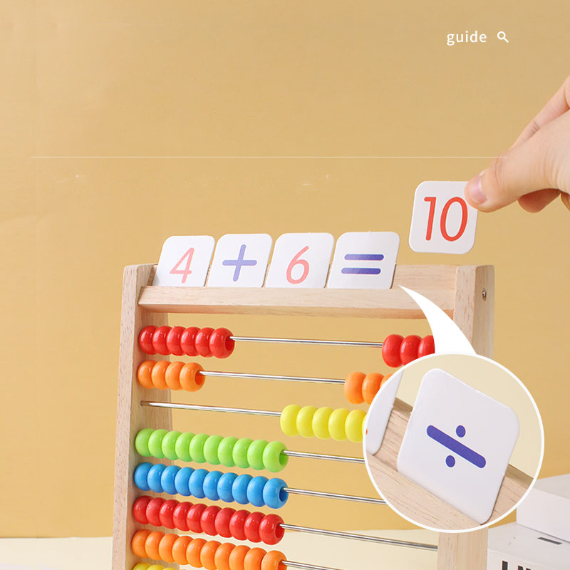 Wooden Counting Toy Abacus Mon - Abacus Counting Bead ulasan dan harga