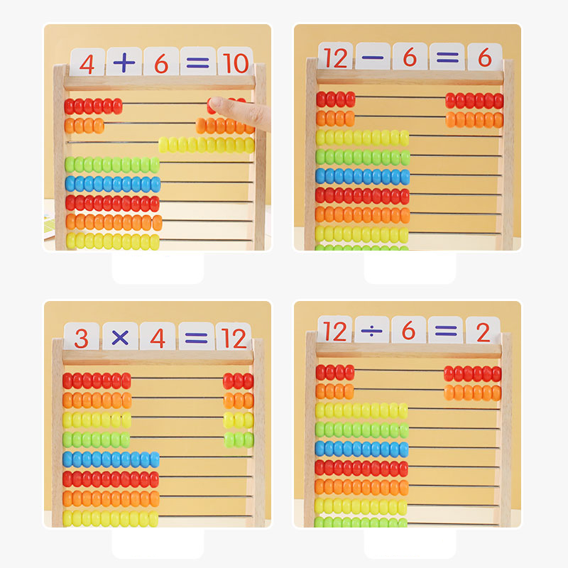 Wooden Counting Toy Abacus Mon - Abacus Counting Bead ulasan dan harga