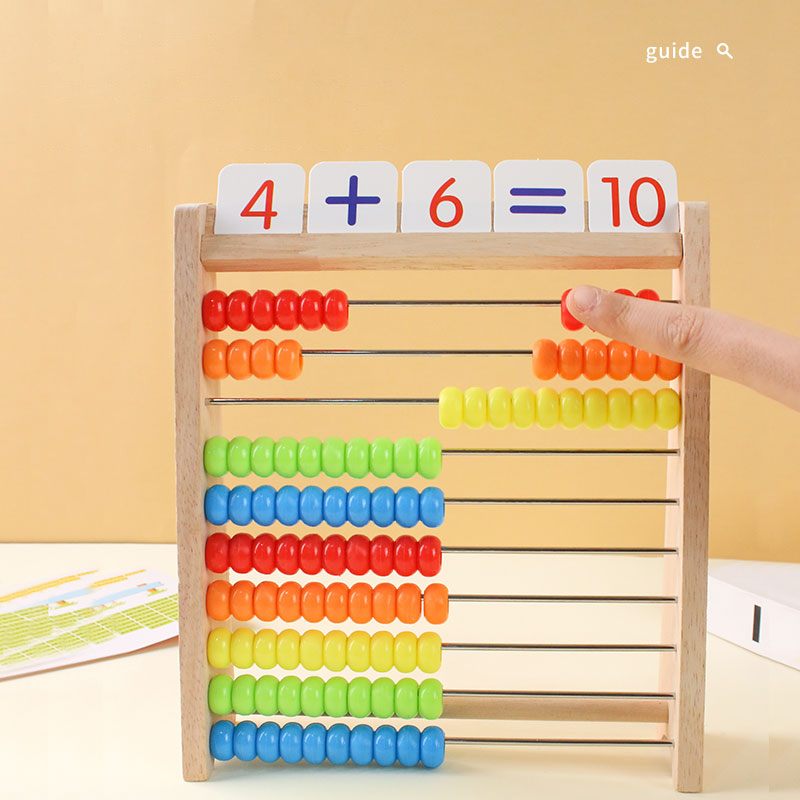 Wooden Counting Toy Abacus Mon - Abacus Counting Bead ulasan dan harga