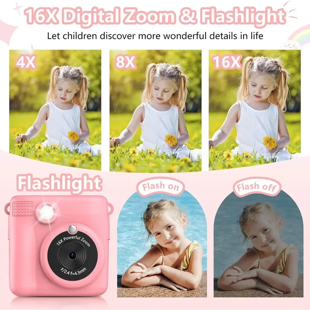 Instant Print Camera for Kids, - Kids Physical Education Videos ulasan dan harga
