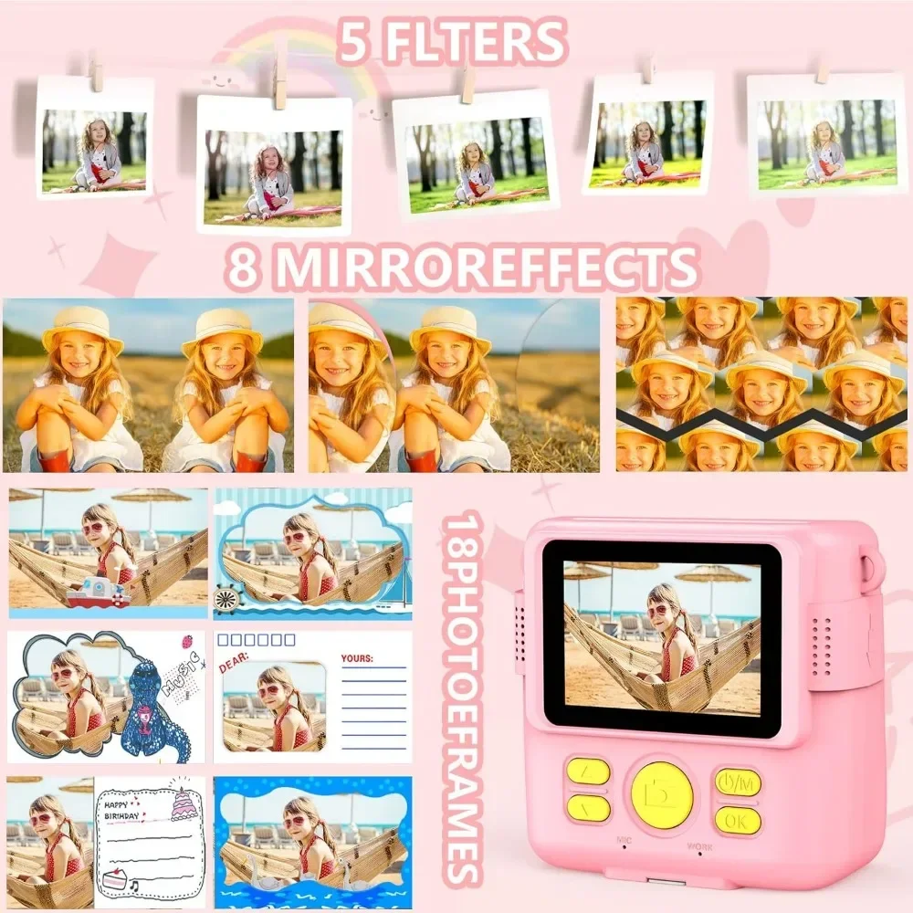 Instant Print Camera for Kids, - Kids Physical Education Videos ulasan dan harga