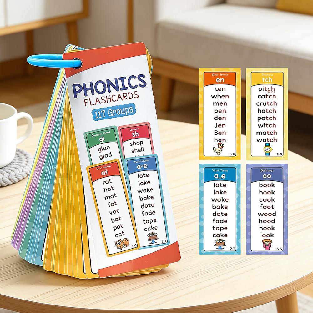 117 Groups Phonics Flashcards  - Kids Education Group ulasan dan harga