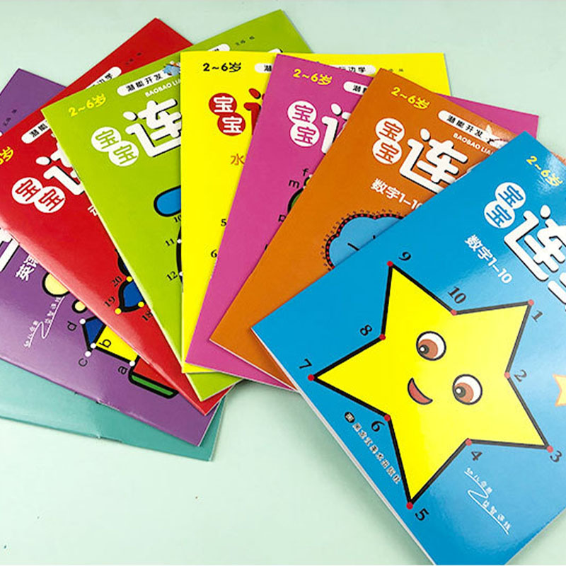 8Pcs Kids Connect the Dots Col - Kids Early Education ulasan dan harga